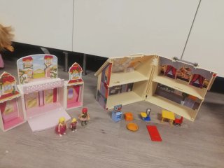 Pack casas de muñecas y figuras playmobil