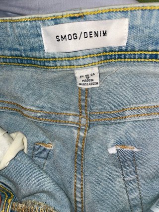 SMOG/DENIM Vaqueros Desgastados Azules