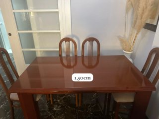 Mesa de salón de madera 90 cm