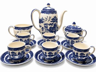 Juego de Té Inglés Johnson Brothers "Blue Willow"