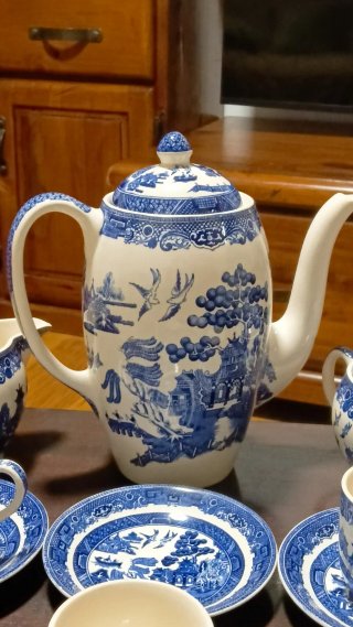 Juego de Té Inglés Johnson Brothers "Blue Willow"