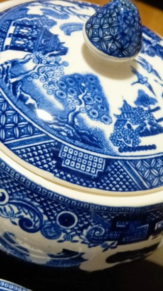 Juego de Té Inglés Johnson Brothers "Blue Willow"