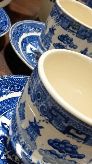 Juego de Té Inglés Johnson Brothers "Blue Willow"