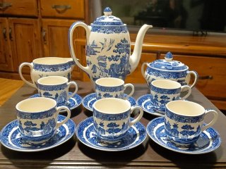 Juego de Té Inglés Johnson Brothers "Blue Willow"
