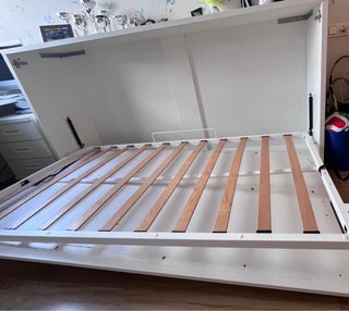 Cama abatible blanca