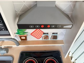 Cocinita de madera nueva, apenas de ha usado.