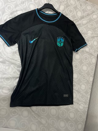 Camiseta de fútbol Brasil Nike Negra