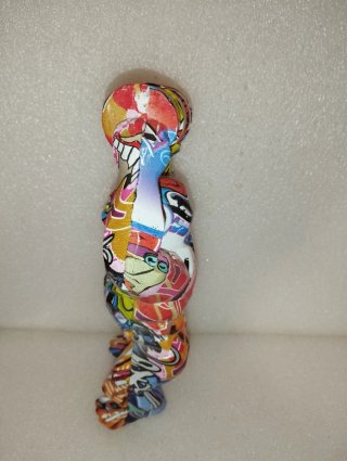 Scultura Gorilla Pop Art Multicolore poliresina