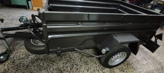 Remolque robusto para motos y laterales para carga