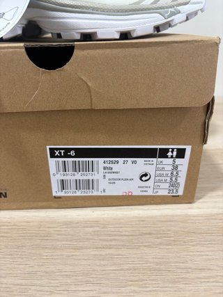 Zapatillas Salomon XT-6 Talla 38 Blancas
