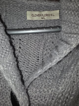 Cárdigan largo gris NUEVO con etiqueta | talla M/L
