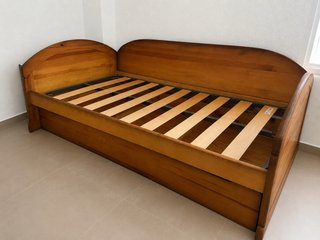 Cama individual madera 90x190 + somier