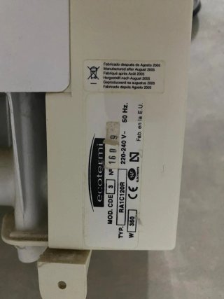 5 Radiadores Acumuladores Eléctricos