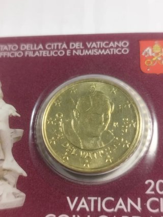 Vaticano 0,50€ 2013 Coin Card N°4