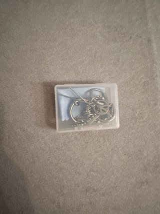 Set de 4 piercings y pendientes plata