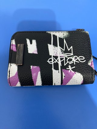 Portafoglio Sprayground nero e viola