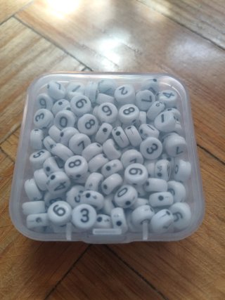 Abalorios letras y números