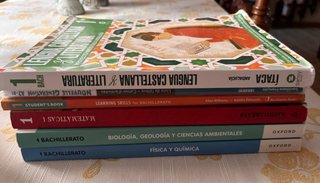 Libros primero de Bachillerato de Ciencias