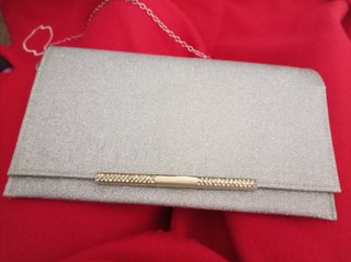 Bolso de fiesta plateado