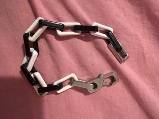 Bracciale Helloice bianco e nero