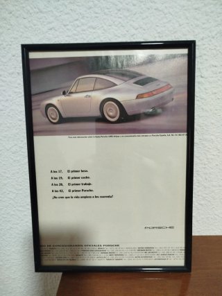 Publicidad original Porsche 911 1996