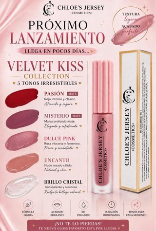 Gloss Velvet Kiss Chloe's Jersey Cosmetics