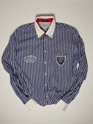 Camisa Paul & Shark Yachting Rayas Azul Blanca XlL