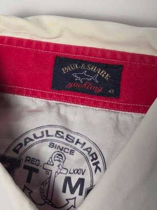 Camisa Paul & Shark Yachting Rayas Azul Blanca XlL
