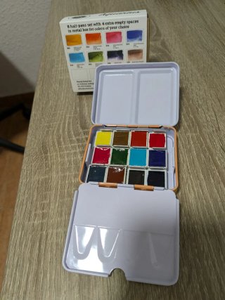 Caja Acuarela Roman Szmal Mini + 4 horadam