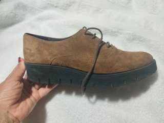 Zapatos Un Paso Más Cuero Marrones Talla 37