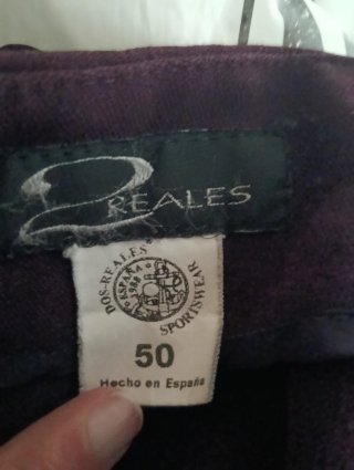 Pantalón mujer talla 50 berenjena