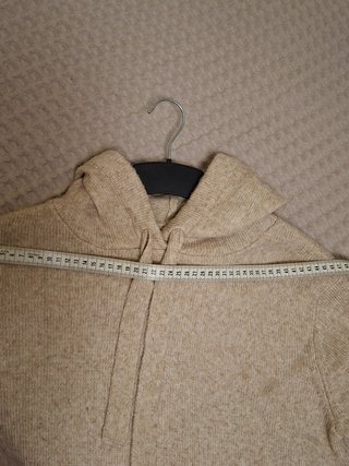 Jersey cropped beige capucha cozy - Talla M