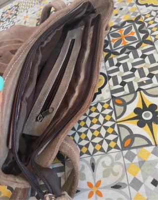 Bolso Boslo flores marrón