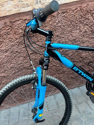 Bicicleta Niño Btwin Rockrider 500 24pulgadas Azul