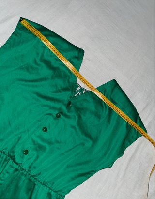 Tuta verde donna tg 42 cotone/seta