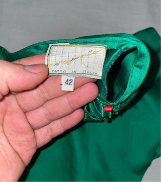 Tuta verde donna tg 42 cotone/seta