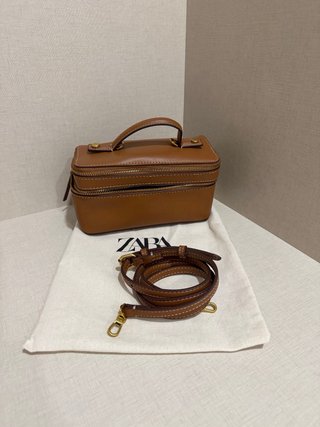 Bolsa Zara Camel Pequena