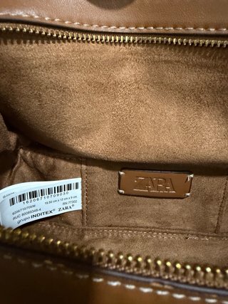Bolsa Zara Camel Pequena