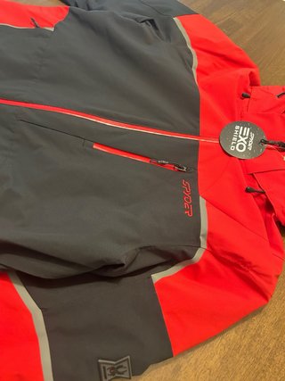 Chaqueta Esquí Spyder Negra y Roja
