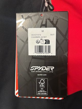 Chaqueta Esquí Spyder Negra y Roja
