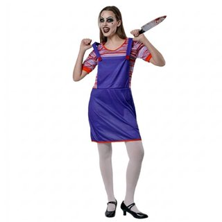 Disfraz Chucky Novia Talla L + Cuchillo y Medias