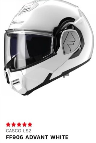 Casco Moto LS2 FF906 ADVANT Blanco talla L