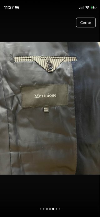 Traje azul de terciopelo