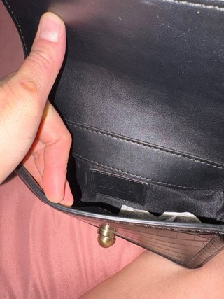 Bolso Zara Piel Negro Serpiente