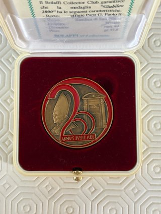 Medaglia Giubileo 2000 Bronzo Dorato - Bolaffi