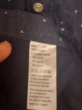 Camisa Emporio Armani azul M