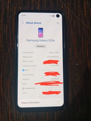 Samsung Galaxy S10e 128GB Negro Precio Negociable