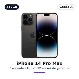 iPhone 14 Pro Max 512GB Grafite · Grado A · Libero