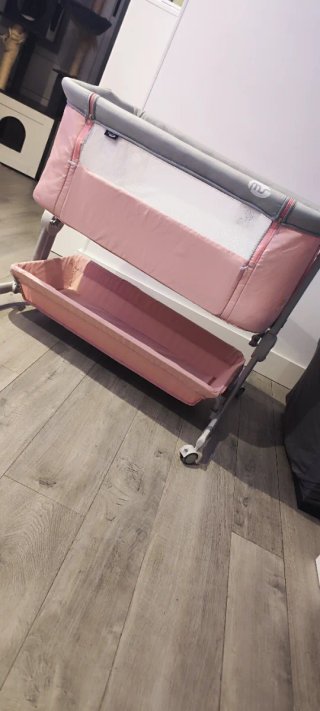 Minicuna colecho MS Comfy rosa