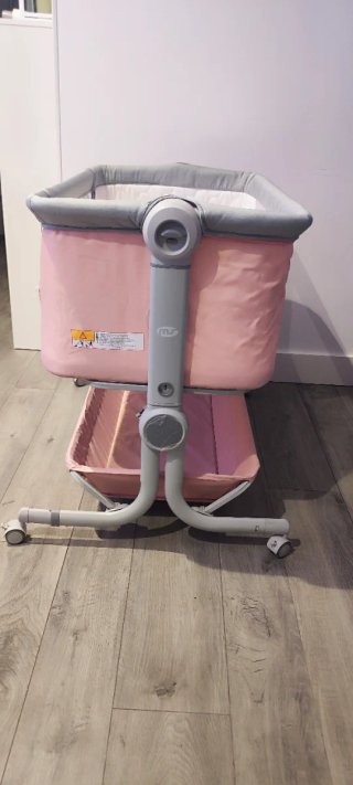 Minicuna colecho MS Comfy rosa